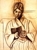 Woman reading. Olga